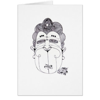 geschürte Karte "des glücklichen Mannes"