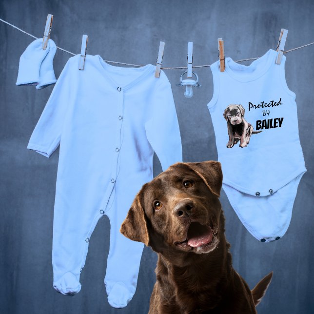Geschützt durch Bailey Blue Baby Strampler (Von Creator hochgeladen)