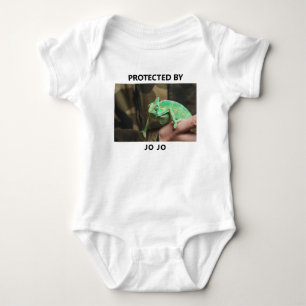 Geschützt durch Chameleon Lizard Foto Funny Custom Baby Strampler