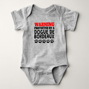 Geschützt durch Dogue de Bordeaux Baby Strampler