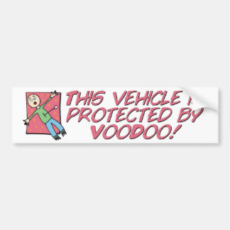 Geschützt durch Voodoo Autoaufkleber