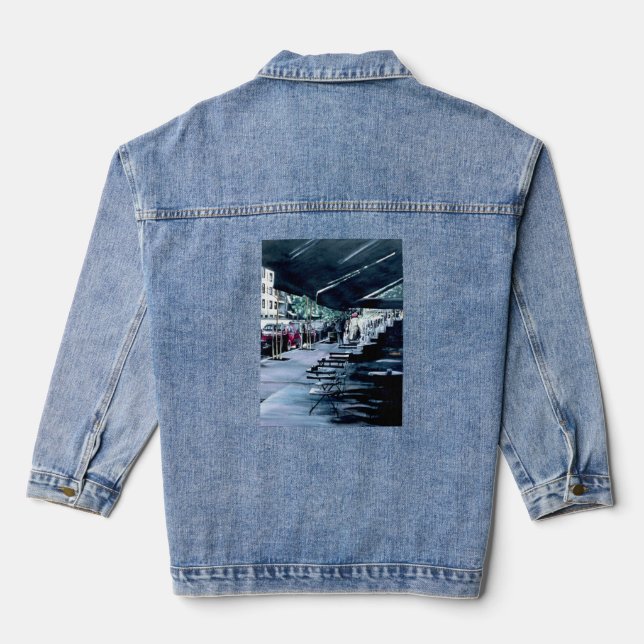 Geschützt von Mid Morning Sun Jeansjacke (Rückseite)