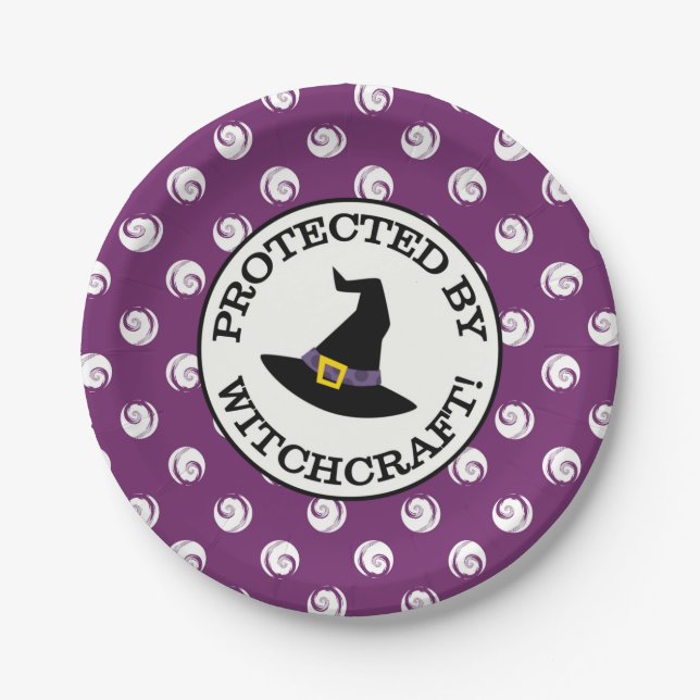 GESCHÜTZT VON WITCHCRAFT! PAPPTELLER (Vorderseite)