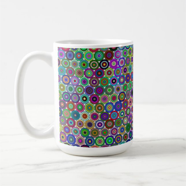 Geschützte Kreise 15oz Tasse (Links)