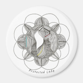 Geschützte Lady Magnet