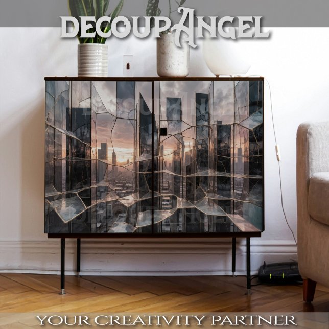 Geschützte New York Skyline - Decoupage - Seidenpapier (Von Creator hochgeladen)