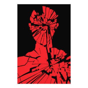 Geschützte rote Reflektion Fotodruck