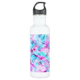 Geschütztes Blossom Ein farbenfroher Lichtdesign Edelstahlflasche