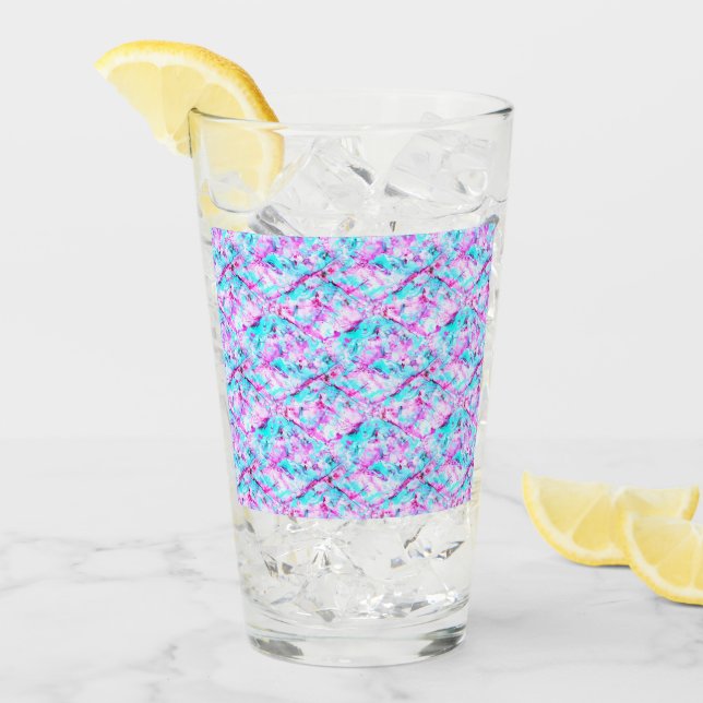 Geschütztes Blossom Ein farbenfroher Lichtdesign Glas (Vorderseite Ice)