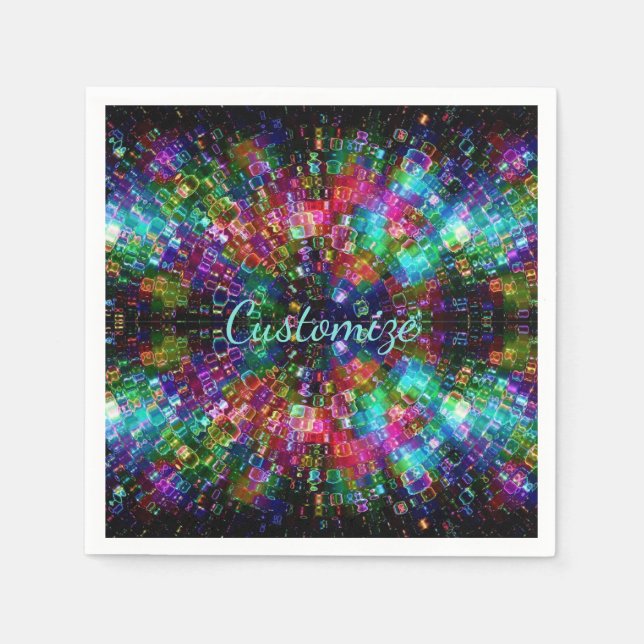 Geschütztes Glas Spiral Napkins 2 Serviette (Vorderseite)