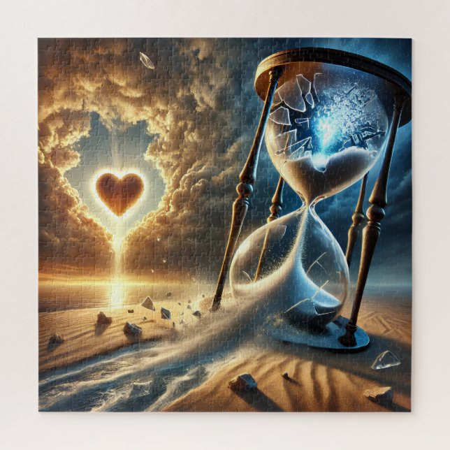 Geschütztes Stundenglas: Ein surreales Rätsel der  (Vertikal)