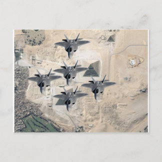 Geschwader von F-22 Postkarte