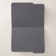 Geschwärzte Perlen-Grau-Farbe Papiermappe (Innenansicht Links)