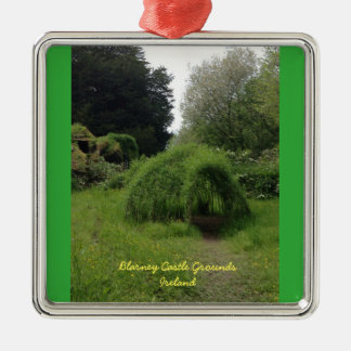 Geschwätz-Schloss erdet Irland-Iren-Verzierung Silbernes Ornament