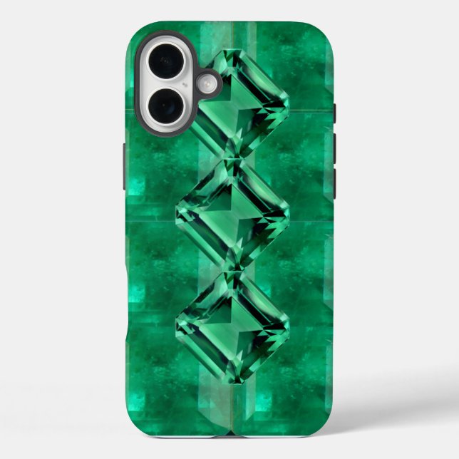 Geschweißte Galaxy Cell Case - Emerald (Rückseite)