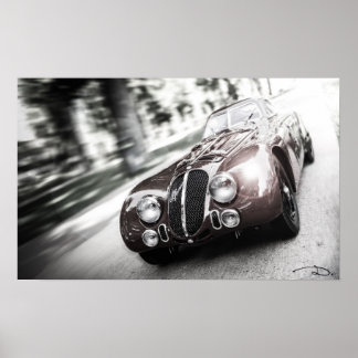 Geschwindigkeit Alfa - dunkel - Poster