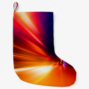 Geschwindigkeit bei Nachtstraßen, Hintergrund, Bew Kleiner Weihnachtsstrumpf