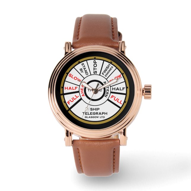 Geschwindigkeit des Titanic-Schiffs Armbanduhr (Vorderseite)
