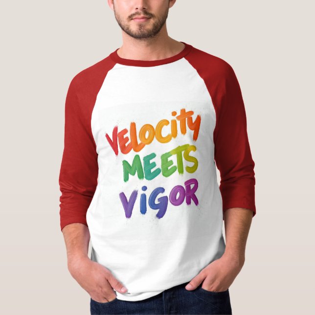 Geschwindigkeit entspricht Stärke und T-Shirt (Vorderseite)