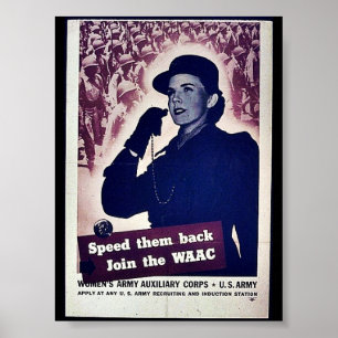 Geschwindigkeit sie wieder verbinden das Waac Poster
