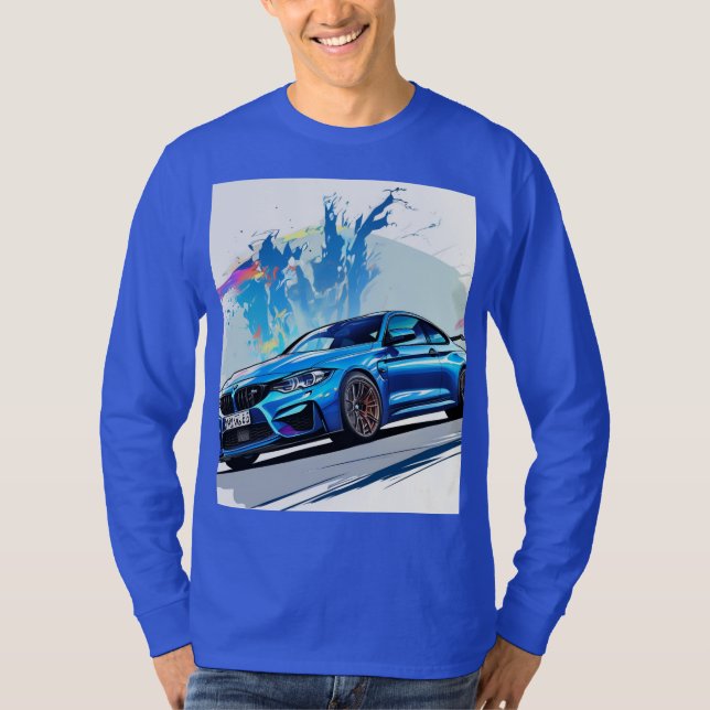 Geschwindigkeit und Stil Unisex Blue T - Shirt (Vorderseite)
