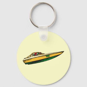 Geschwindigkeits-Boot Schlüsselanhänger