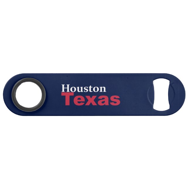 Geschwindigkeits-Flaschen-Öffner Houstons, Texas Speed Flaschenöffner (Rückseite Horizontal)