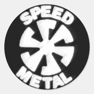 GESCHWINDIGKEITS-METALLlogo - mit der Runder Aufkleber