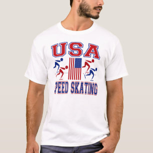 Geschwindigkeits-Skaten Vereinigte Staaten T-Shirt