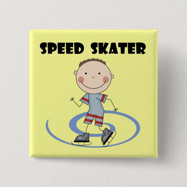 Geschwindigkeits-Skater - Jungen-T-Shirts und Button (Vorderseite)