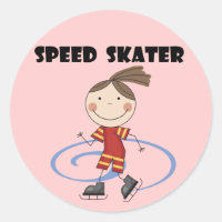 Geschwindigkeits-Skater-weibliche T-Shirts und