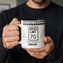 Geschwindigkeitsbegrenzung 70. Geburtstag