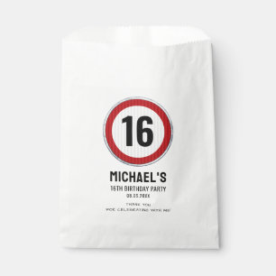 Geschwindigkeitsbegrenzung zum 16. Geburtstag Geschenktütchen