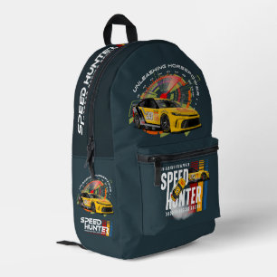 Geschwindigkeitsjäger (dunkler Modus) Bedruckter Rucksack