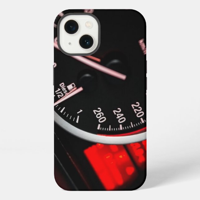Geschwindigkeitsmesser iPhone Hülle (Rückseite)
