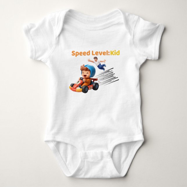 Geschwindigkeitsstufe: Kid Baby Einteiler (Vorderseite)