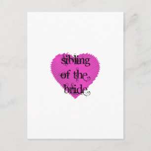 Geschwister der Braut Postkarte