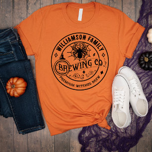 Geschwister Familienname Halloween Hexenbrauen T-Shirt