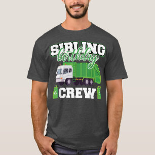 Geschwister Geburtstag Crew Müllwagen Familie Matc T-Shirt