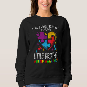Geschwister Ich trage Blau für meinen kleinen Brud Sweatshirt