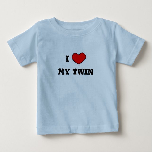 Geschwister-Liebe Baby T-shirt (Vorderseite)