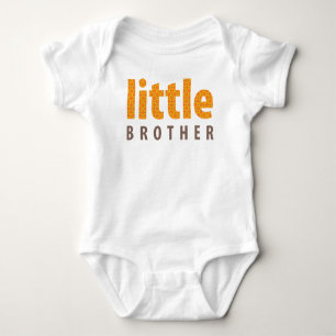 GESCHWISTER-SAMMLUNG - kleiner Bruder {orange} Baby Strampler