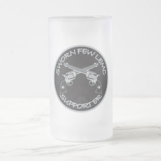 GESCHWORENE WENIGE LEMC STÜTZbier-TASSE Mattglas Bierglas