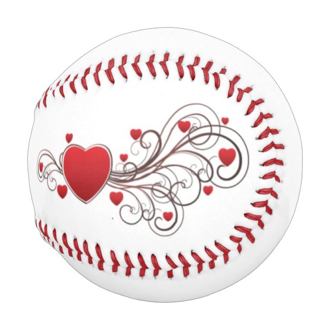 Gescrolltes Herz Baseball (Vorne Rechts)
