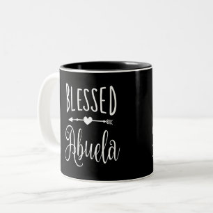 Gesegnet Abuela Zweifarbige Tasse