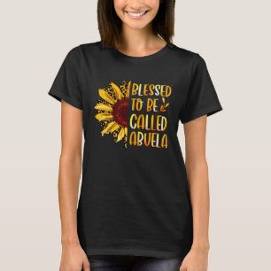 Gesegnet, als Abuela Niedliche Sonnenblumenmütter T-Shirt