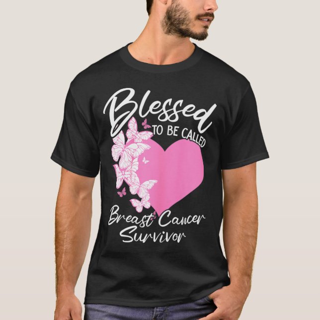 Gesegnet, als Brustkrebserkrankung bezeichnet zu w T-Shirt (Vorderseite)