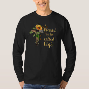 Gesegnet als Gigi Mutter Tag Sonnenblume T-Shirt