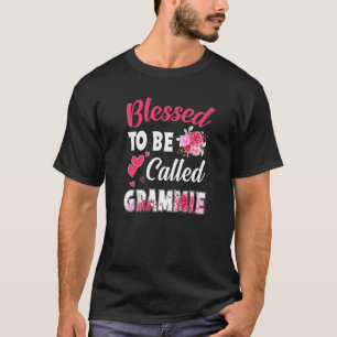 Gesegnet, als Grammie Funny Floral Grammie bezeich T-Shirt