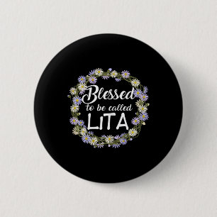 Gesegnet, als "Lita Niedlich Chamomile Print" Button